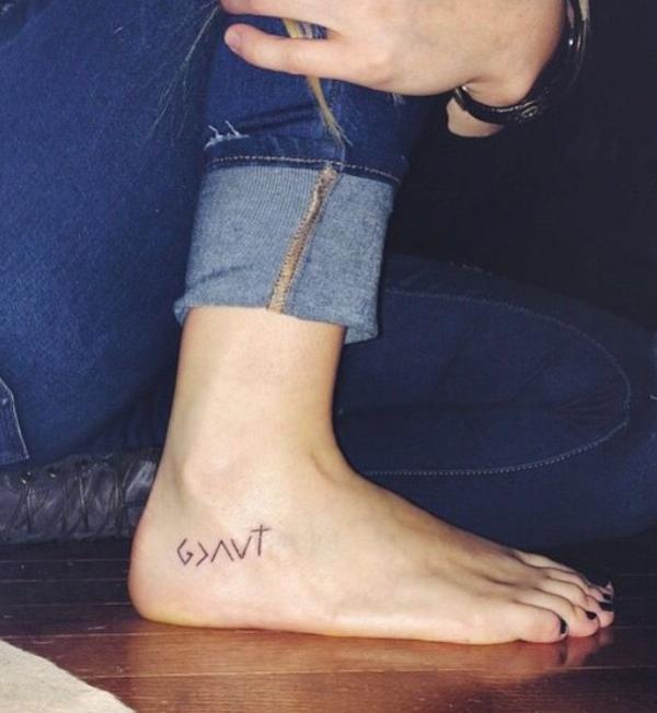 40 God is Greater Than the Highs and Lows Tattoos