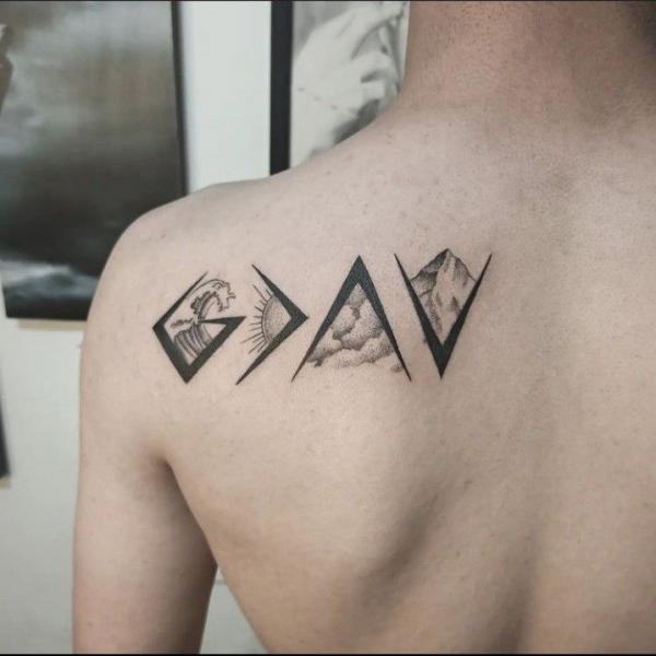 40 God is Greater Than the Highs and Lows Tattoos