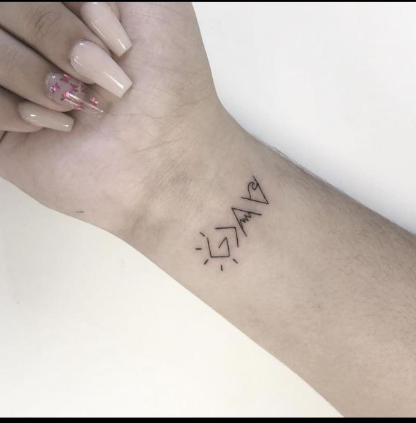 40 God is Greater Than the Highs and Lows Tattoos