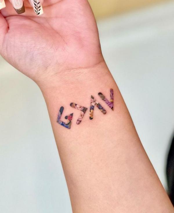 40 God is Greater Than the Highs and Lows Tattoos