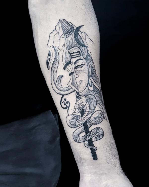 The Trishul and the Third Eye: Decoding Shiva Tattoos
