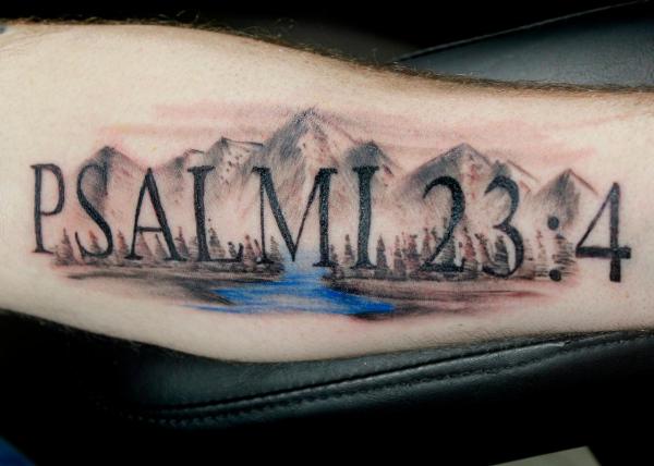 Fear No Evil: Bold Psalm 23:4 Tattoo Designs