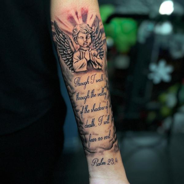 Fear No Evil: Bold Psalm 23:4 Tattoo Designs