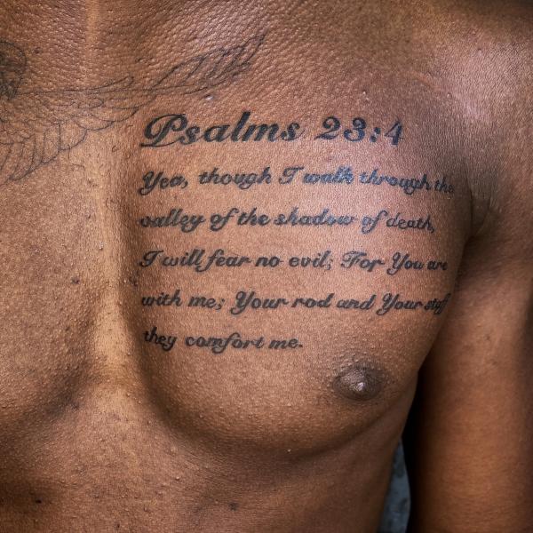 Fear No Evil: Bold Psalm 23:4 Tattoo Designs