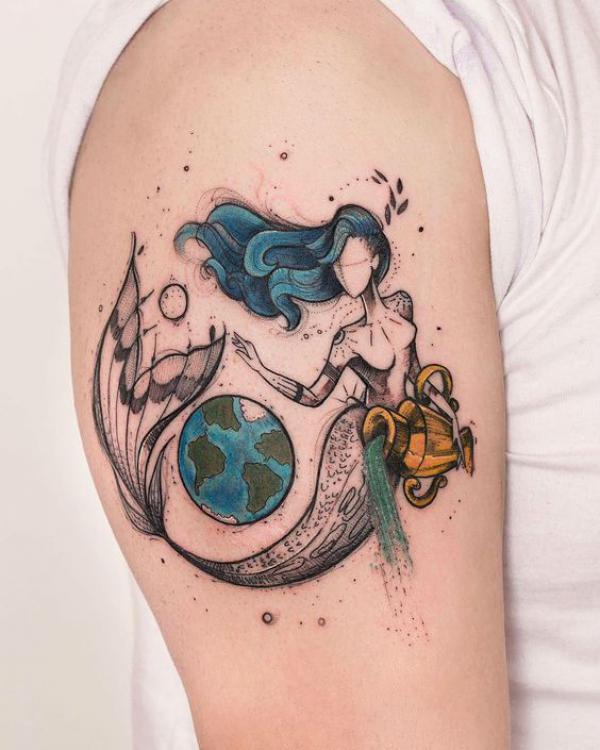 100 Meaningful Aquarius Tattoos for Men and Women