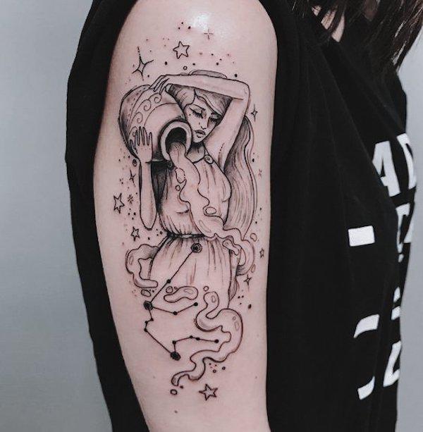 100 Meaningful Aquarius Tattoos for Men and Women