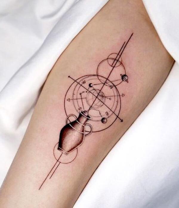 100 Meaningful Aquarius Tattoos for Men and Women
