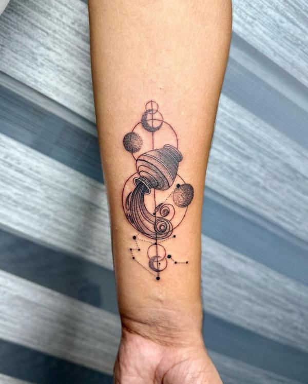100 Meaningful Aquarius Tattoos for Men and Women