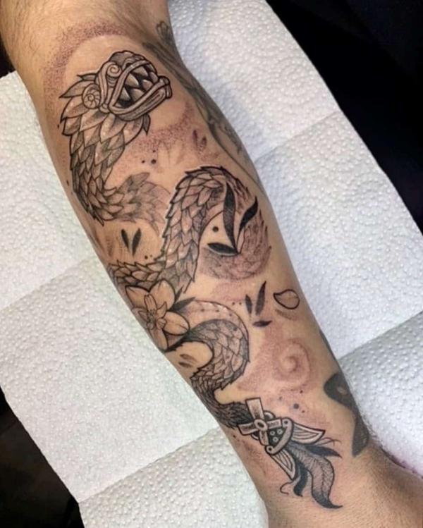 40 Enigmatic Quetzalcoatl Tattoos and Their Meanings