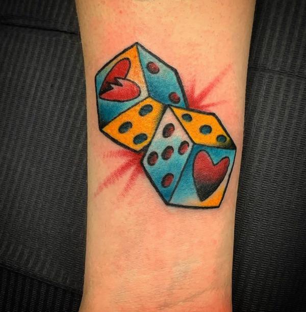 80 Dice Tattoo Design Ideas with Meaning