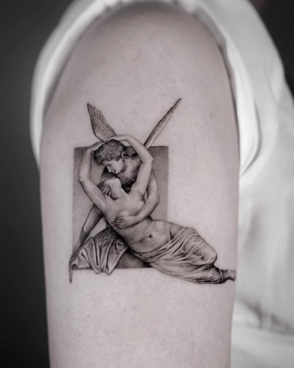 20 Cupid Tattoo Designs That Celebrate Love
