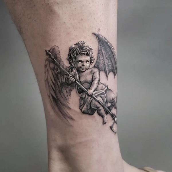 20 Cupid Tattoo Designs That Celebrate Love