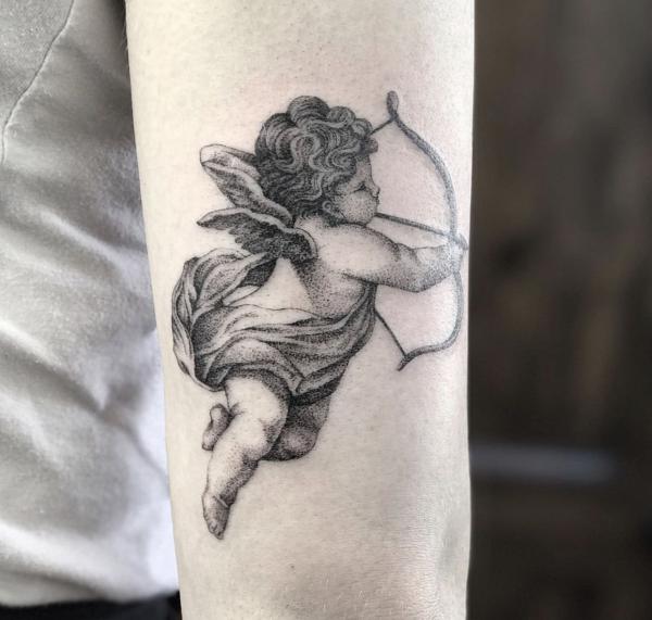 20 Cupid Tattoo Designs That Celebrate Love