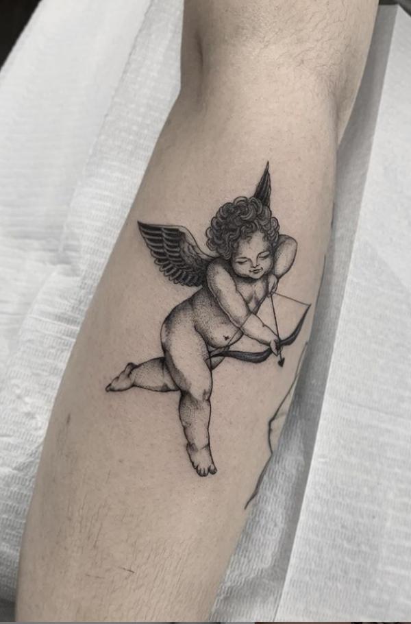 20 Cupid Tattoo Designs That Celebrate Love