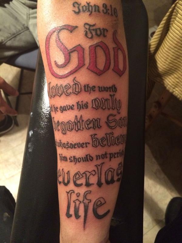 The Timeless Message Behind a John 3:16 Tattoo