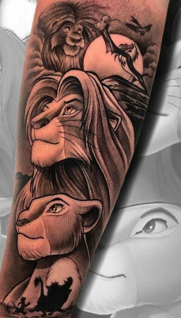 80 Stunning Lion King Tattoo Designs
