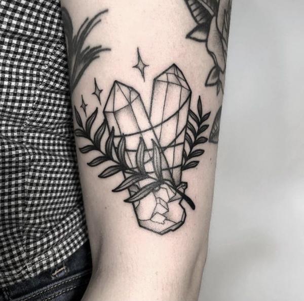 60 Sparkling Crystal Tattoo Ideas for Every Style