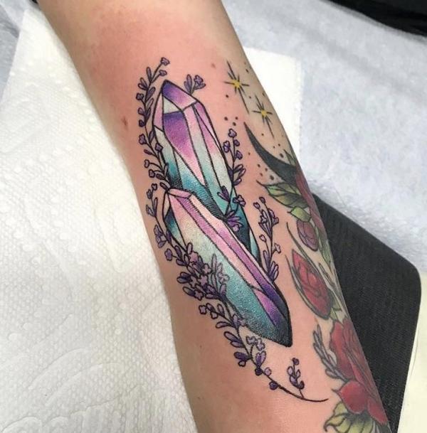60 Sparkling Crystal Tattoo Ideas for Every Style