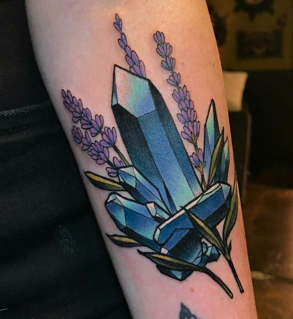 60 Sparkling Crystal Tattoo Ideas for Every Style
