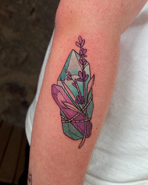 60 Sparkling Crystal Tattoo Ideas for Every Style
