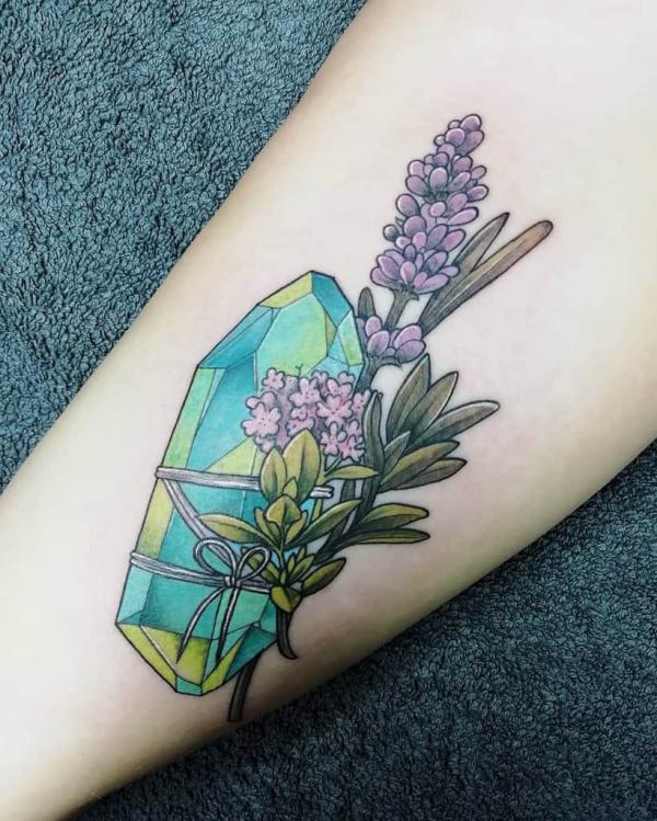 60 Sparkling Crystal Tattoo Ideas for Every Style
