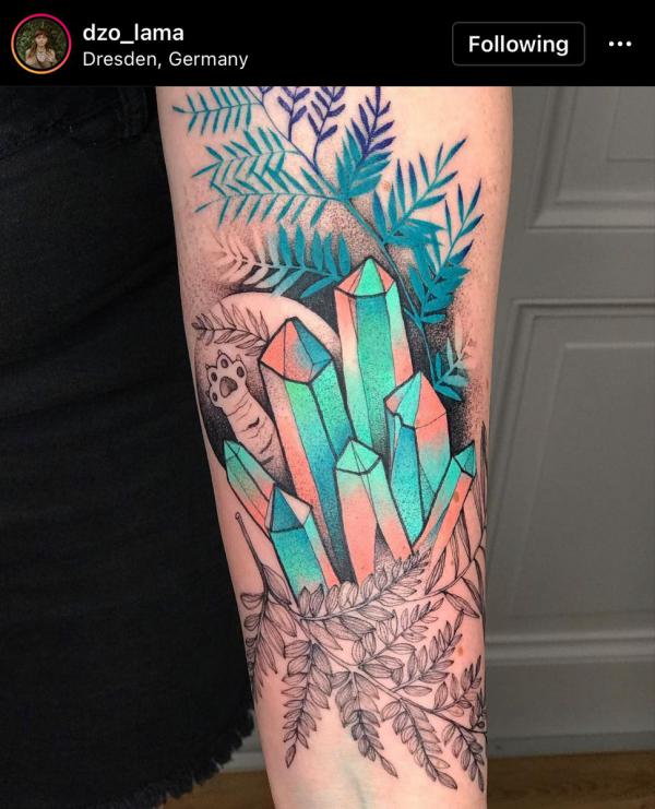 60 Sparkling Crystal Tattoo Ideas for Every Style