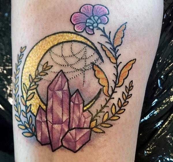 60 Sparkling Crystal Tattoo Ideas for Every Style