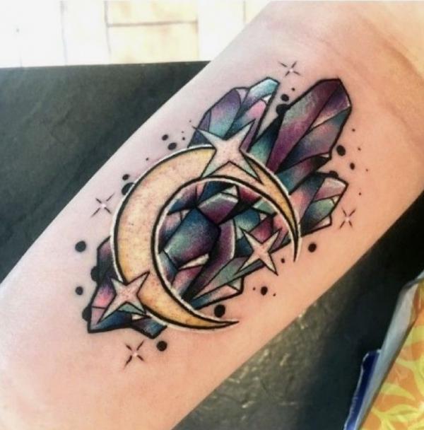 60 Sparkling Crystal Tattoo Ideas for Every Style