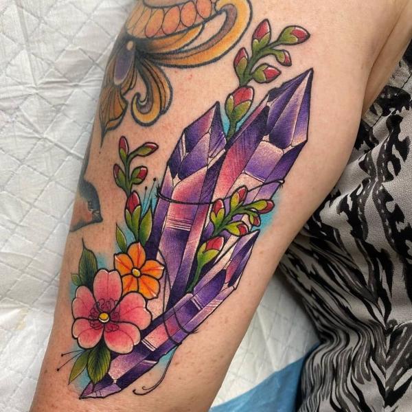 60 Sparkling Crystal Tattoo Ideas for Every Style