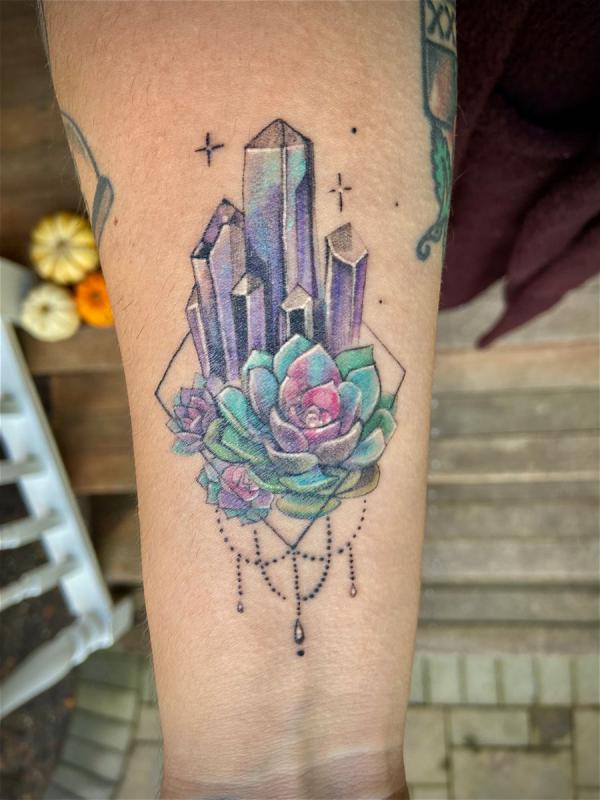 60 Sparkling Crystal Tattoo Ideas for Every Style