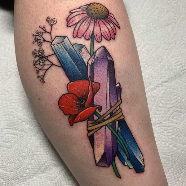 60 Sparkling Crystal Tattoo Ideas for Every Style