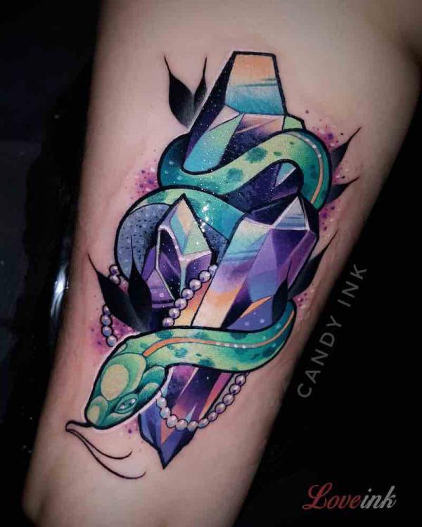 60 Sparkling Crystal Tattoo Ideas for Every Style