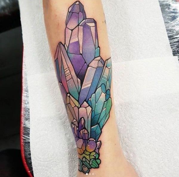 60 Sparkling Crystal Tattoo Ideas for Every Style