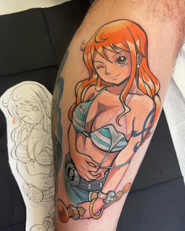 20 Inspiring Nami Tattoo Designs from One Piece