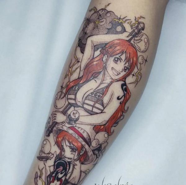 20 Inspiring Nami Tattoo Designs from One Piece
