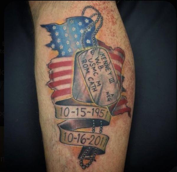 50 Dog Tag Tattoo Designs to Honor Your Heroes