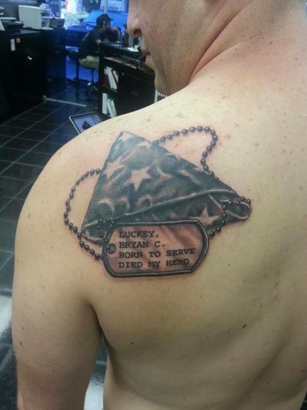 50 Dog Tag Tattoo Designs to Honor Your Heroes