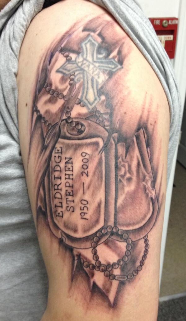 50 Dog Tag Tattoo Designs to Honor Your Heroes