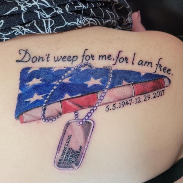 50 Dog Tag Tattoo Designs to Honor Your Heroes