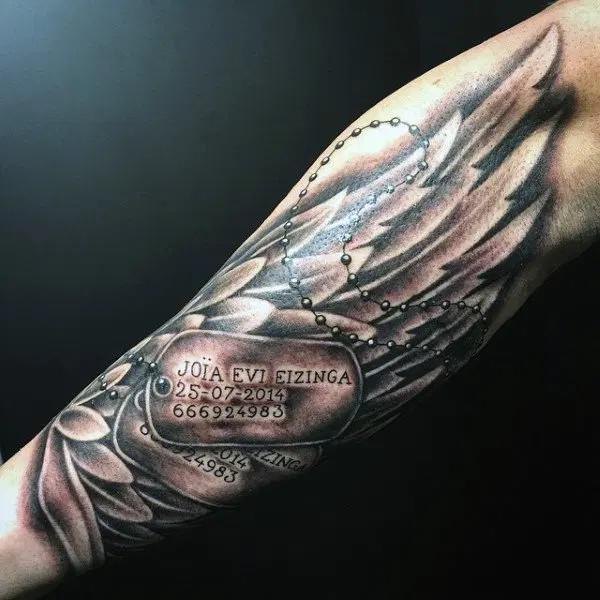 50 Dog Tag Tattoo Designs to Honor Your Heroes