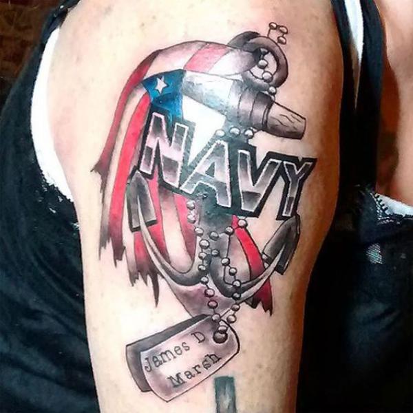 50 Dog Tag Tattoo Designs to Honor Your Heroes