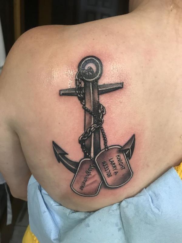 50 Dog Tag Tattoo Designs to Honor Your Heroes