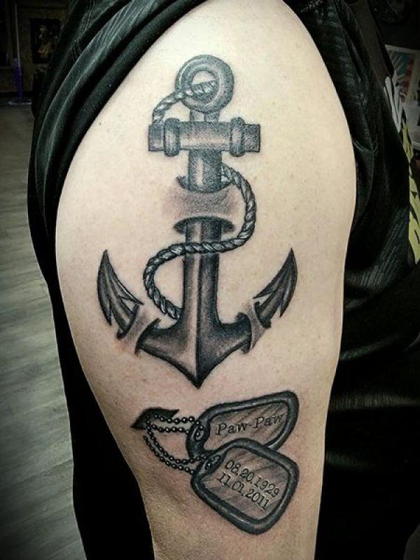 50 Dog Tag Tattoo Designs to Honor Your Heroes