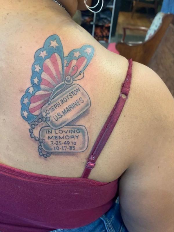 50 Dog Tag Tattoo Designs to Honor Your Heroes