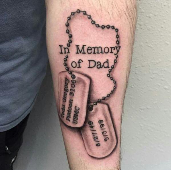 50 Dog Tag Tattoo Designs to Honor Your Heroes