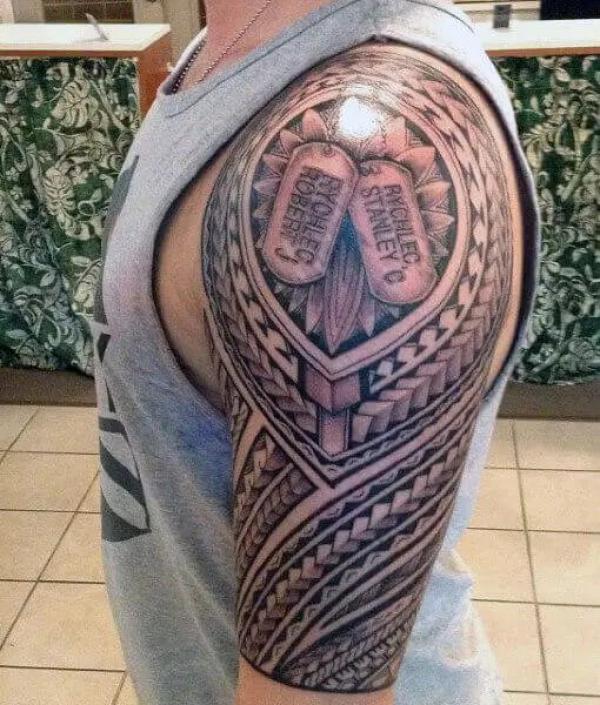 50 Dog Tag Tattoo Designs to Honor Your Heroes