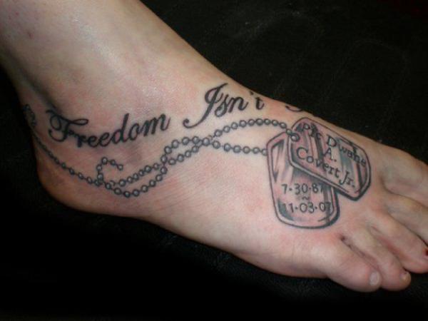50 Dog Tag Tattoo Designs to Honor Your Heroes