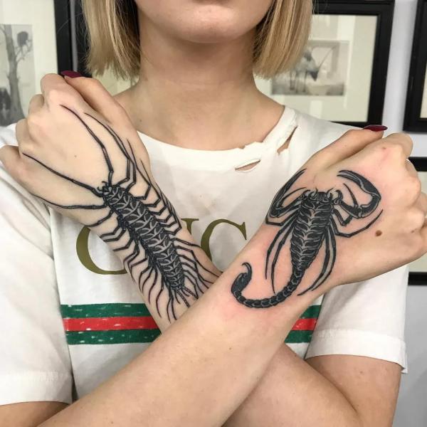 60 Centipede Tattoo Designs With Meaning