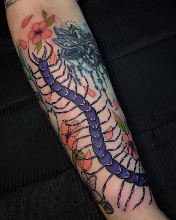 60 Centipede Tattoo Designs With Meaning