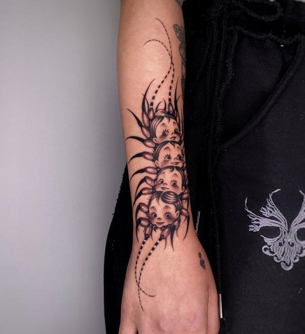 60 Centipede Tattoo Designs With Meaning